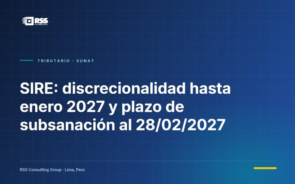 Portada del artículo sobre la ampliación de la facultad discrecional del SIRE hasta enero de 2027